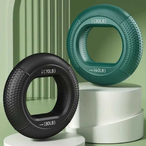 1 piece of silicone grip enhancer, adjustable portable hand trainer for forearm and wrist extension, shaped like a tire