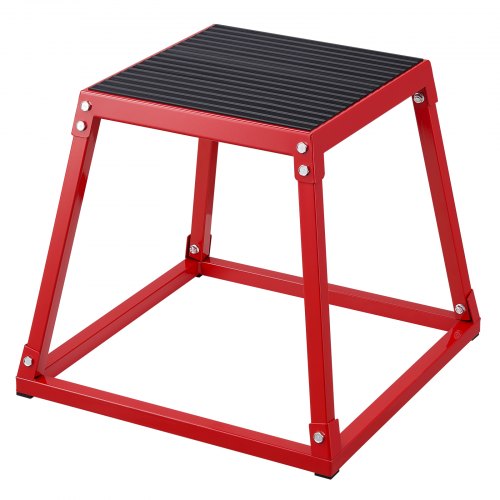 18-inch steel plyo box for agility training with anti-slip surface, ideal for home gym workouts
