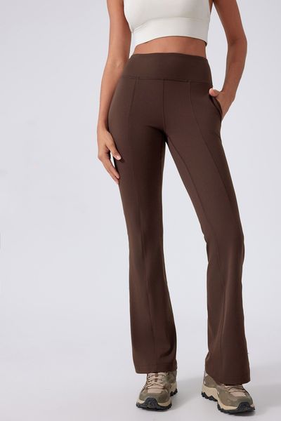 1u New naked feeling Sculpting yoga pants for slimming and fitness, elastic peach hip sports and leisure pants with pockets  

Rewritten:  
1u New sculpting yoga pants with a naked feel, designed f...