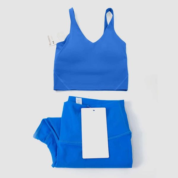 2 Align Set Lu Women's Yoga Piece Fiess Tank Top U Shape Bra High Waist Seamless Leggings Workout Activewear Lemon Gym Running Workout

Rewritten:
Lu Women's 2-Piece Yoga Set with U-Shape Bra Tank ...
