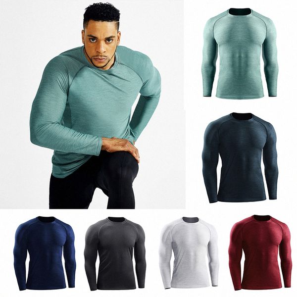 2021 men's T-shirt for yoga, running, and fitness, featuring quick-dry fabric and stretch fit in Europe and US markets