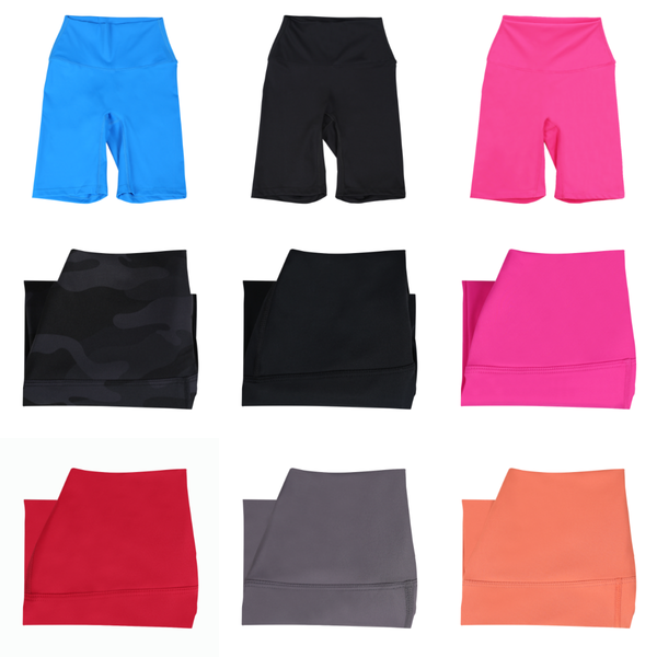 2023 women's high-waisted yoga leggings with knee-length shorts for fitness and outdoor sports