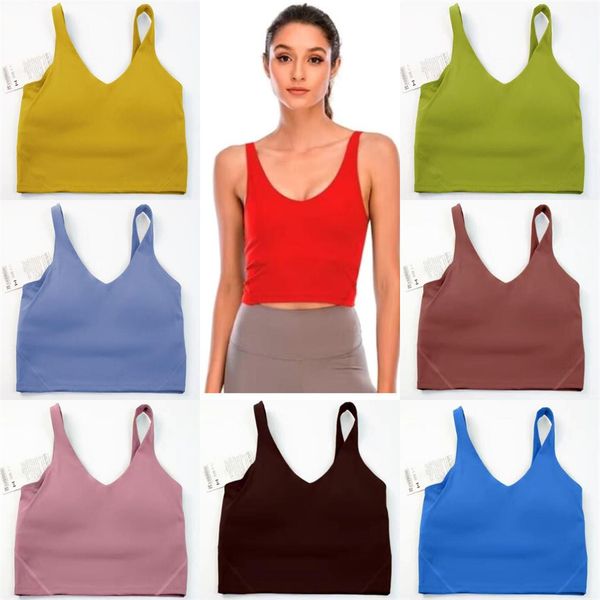 2023 Yoga Outfit with U-Back Align Tank Top for Women - Nude Gym Wear, Running Sports Bra & Stylish Underwear Vest