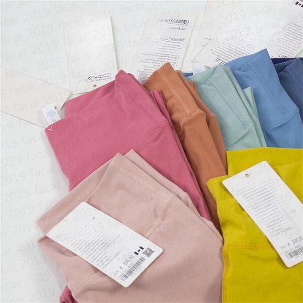 2024 solid color women's high-waisted yoga leggings for gym, fitness and outdoor sports like pilates