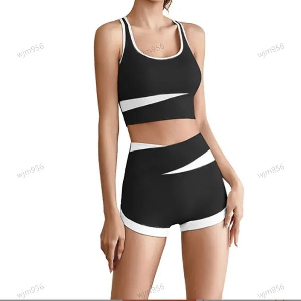 2024 Summer Yoga Set - New Women's Casual Sports Tank Top and Drawstring Shorts Fitness Outfit with Free Shipping