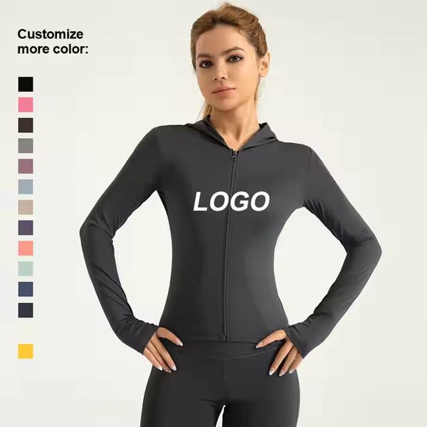 2024 top-selling breathable seamless women's gym and yoga jacket, eco-friendly fitness fashion with four-way stretch for running and yoga