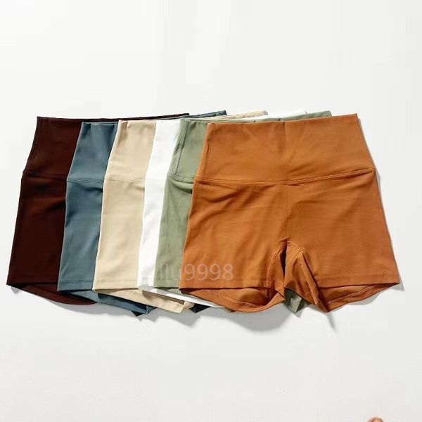 2024 Yoga High-Rise Quick-Dry Breathable Workout Shorts with No T-Line, High-Waisted Sports Tights for Running and Slim Fit