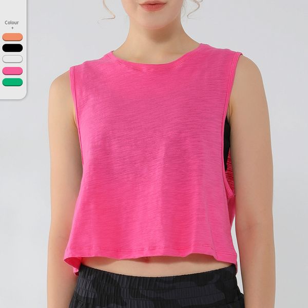 2025 Women's Sleeveless Yoga Tank Top - Bralette Gym Tee for Casual Summer Workouts
