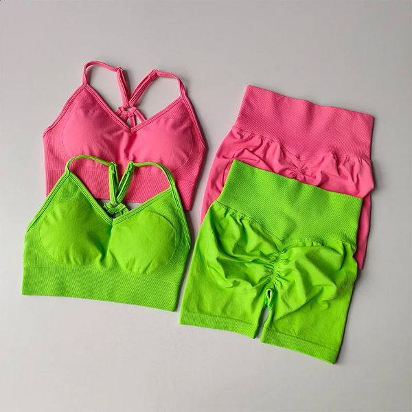 2-piece women's high-waisted yoga sets for gym workouts and fitness training