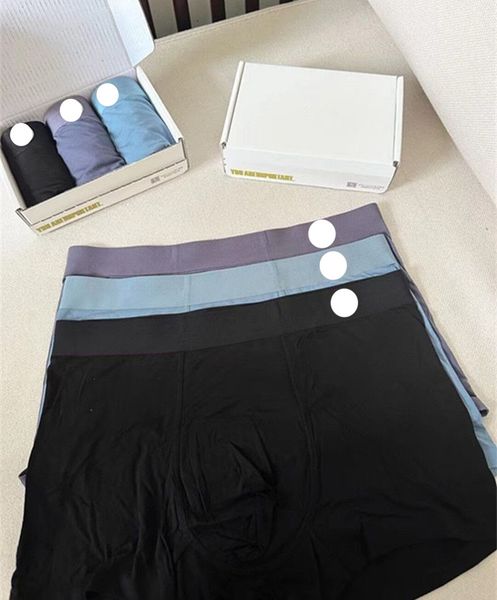 3 premium cotton men's boxer briefs - breathable branded underwear for men in packaging
