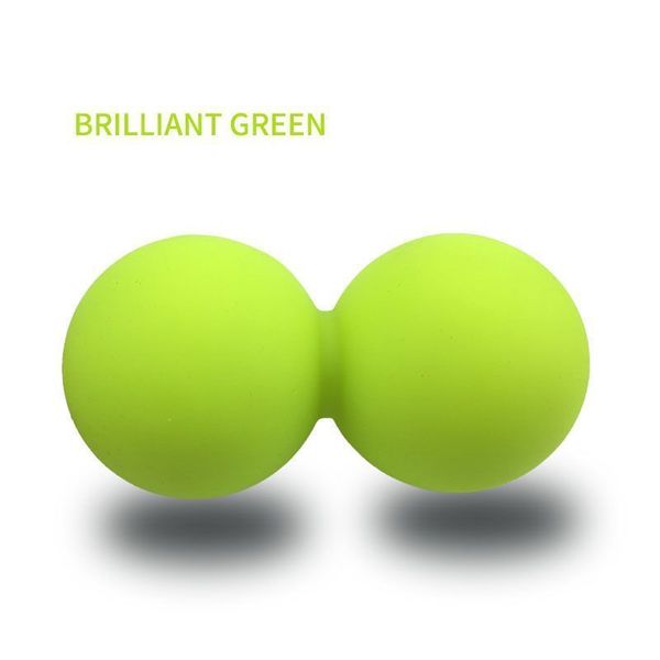 63x126mm silicone peanut massage rollers for back trigger point therapy, sports, and mobility exercises