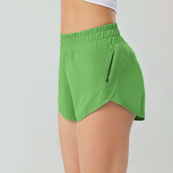 8240B High-Rise Yoga Shorts with Breathable Swift Fabric and 2.5" Inseam Lined Running Shorts