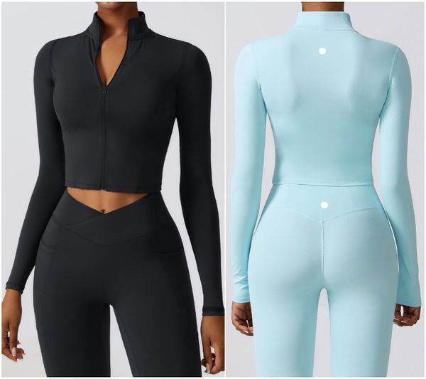 8355 Women's Yoga Outfit - Fitness Jacket for Running & Exercise with Long Sleeves and Close-Fit Design
