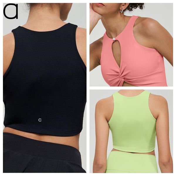 A stylish hollow-back vest for women, perfect for sports, yoga, and pilates