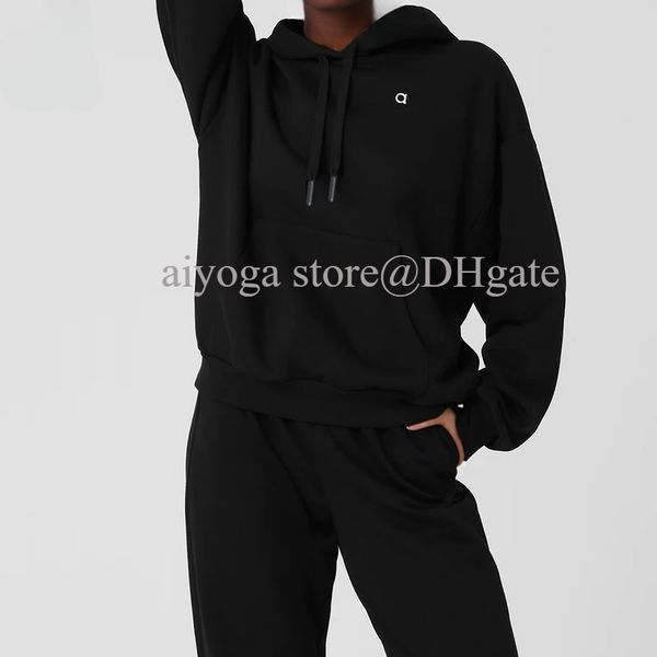 A stylish unisex hooded sweatshirt for men, perfect for yoga, jogging, or casual wear with a loose sporty fit and double-layered warmth
