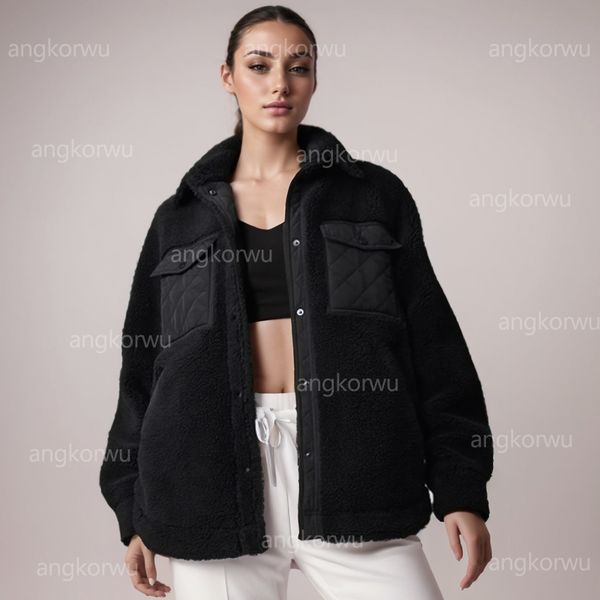 A stylish women's quilted cotton jacket with long sleeves, flap pockets, and a collared design, perfect for warmth and fashion