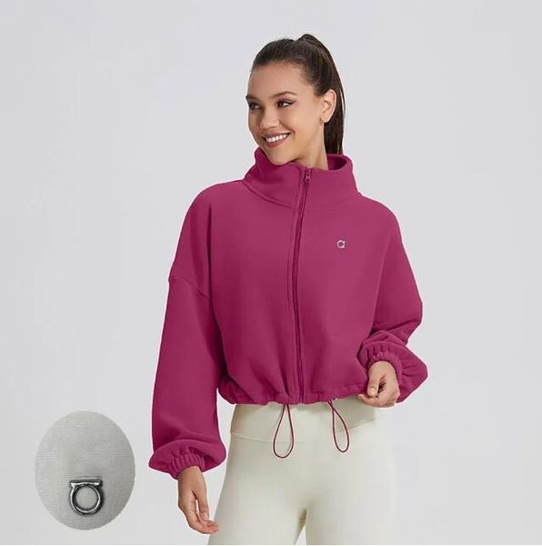 A198 Women's 3D Silver Hooded Yoga Sweatshirt - Velvet Thick Gym Jacket for Outdoor Workouts