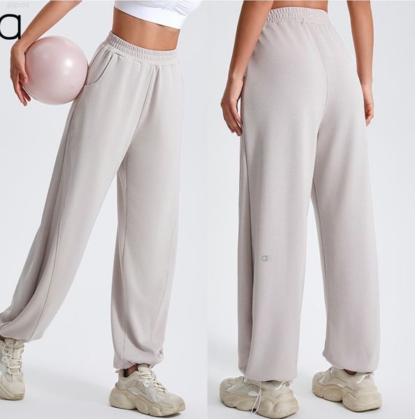 A278 Women's Ice Feel Sweatpants Fabric Set - Casual Sporty Loose-Fit Running Yoga Pants
