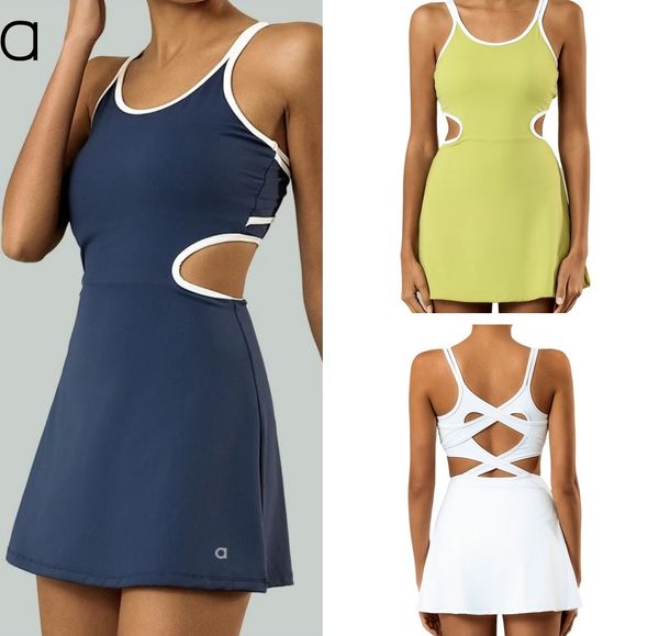A311 women's quick-dry anti-slip tennis dress with built-in chest padding