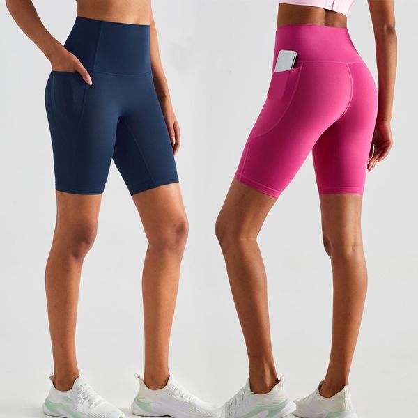 A38 Women's Quick-Dry High-Waisted Yoga Shorts for Gym and Running