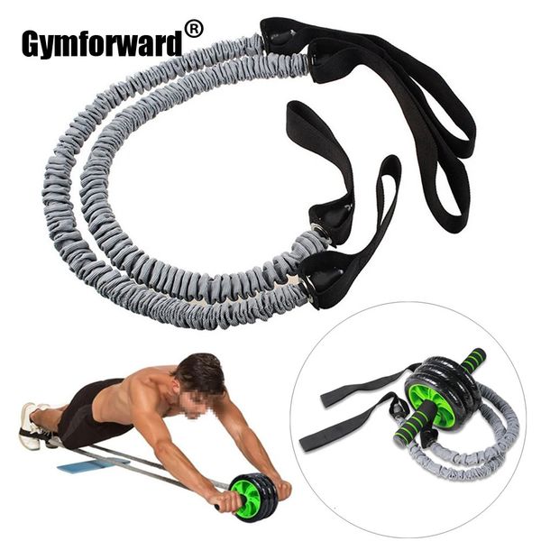 Ab Roller Wheel for Core Strength Training with Resistance Bands and Rope for Gym Workouts