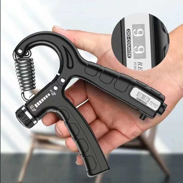 Adjustable hand grip trainer for strengthening forearm and hand muscles