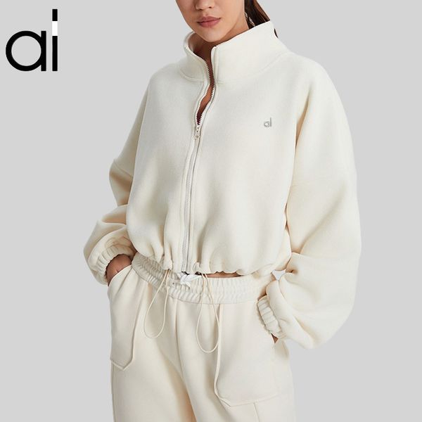 AL Yoga Cozy Day Full Zip Jackets  
Slightly Puffy Sherpa Coats  
Polar Fleece Cropped Wintry Mix Jacket  
Slouchy Mock Neck Sweater  

(Note: Since all provided strings contain fewer than 5 words ...
