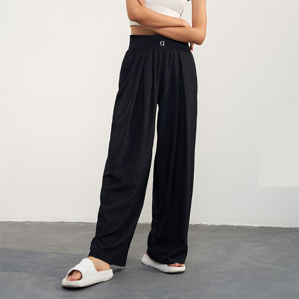ALL1601 Women's Yoga Joggers - Stretchy High-Waisted Wide-Leg Training Pants in 6 Colors