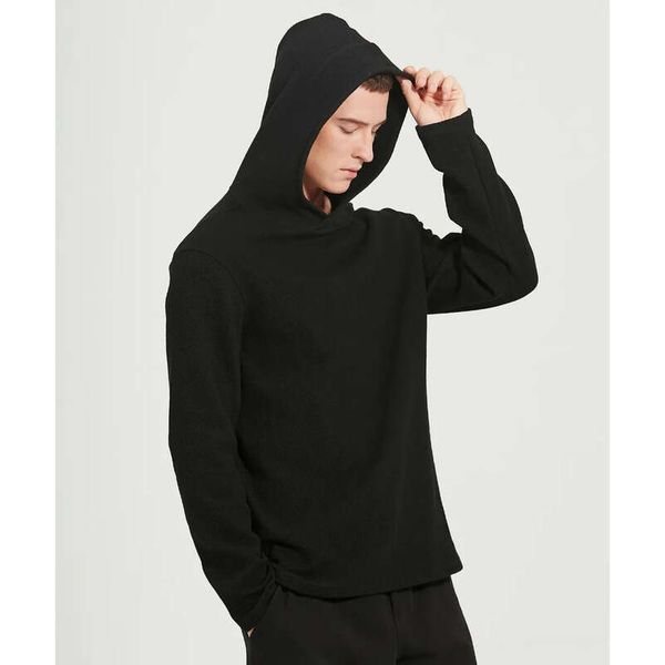 ALLU LU LEMON Hooded Men's New Sports Hoodies - Thick Fabric Yoga Pullovers with Quality Jogger Texture