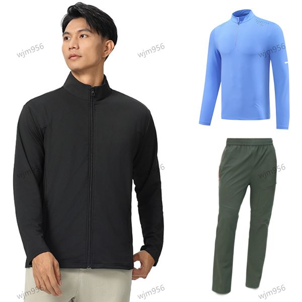 Autumn Men's Stand Collar Slim Fit Casual Business Coat with Quick Dry Feature