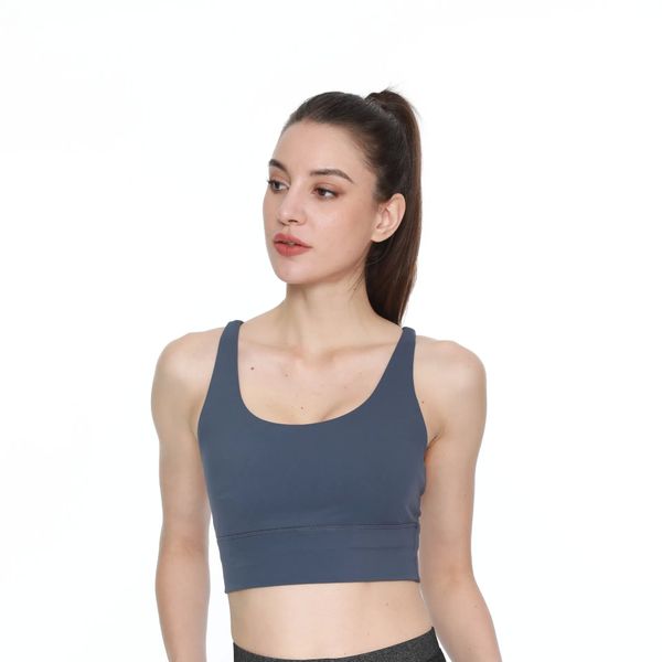 Back Cross Strap Adjustable Sports Bra - Durable Shockproof Running Gear for Female Athletes