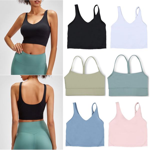 Bralette Womens Summer Tank Top Clothing Fiess Female Underwear Yoga Clothes Girls Sportswear Bodice Sports Bras Camisoles Tan designer tank