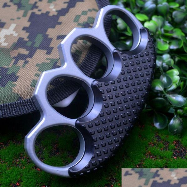 Brass Knuckles Non-Slip Clip Thickened Metal Knuckle Duster Bo Training Four Finger Tiger Fist Buckle Outdoor Cam Ring Self-Defens Dhrj8

Heavy-duty metal knuckle duster with non-slip grip for self...