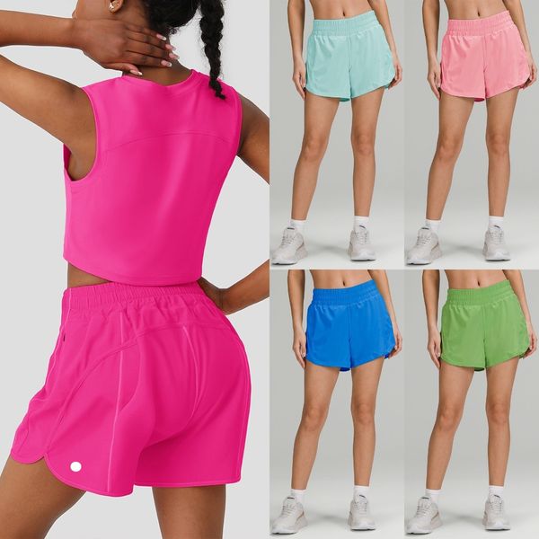 Casual yoga outfits for women featuring quick-dry sportswear, running shirts, and track shorts with pockets