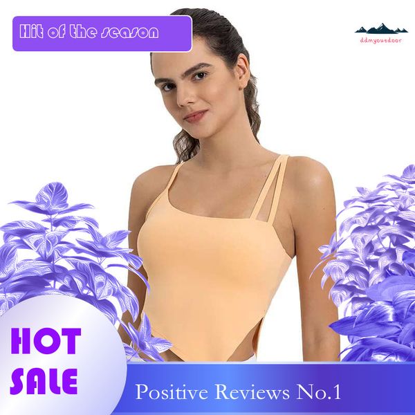 China Domestic Mermaid Curve Summer Thin Shoulder Beauty Strap Chest Pad Running Fiess Yoga Vest Breathable Paramilia Sports Und