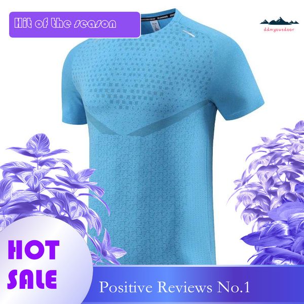 China's domestic gym shirts for outdoor running, casual jogging, breathable quick-dry nylon workout tees