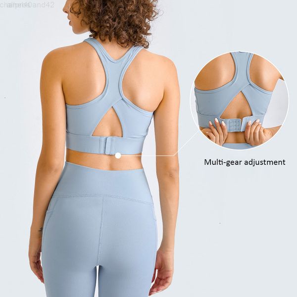 Clasp High Support Sports Bra Yoga Tank Tops Breathable Gym Underwear with Removable Cups Training Vest Quick Dry Fitness Bras New Arrivals