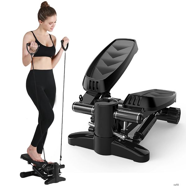 Compact indoor treadmill steppers for home workouts and weight loss, featuring quiet operation and leg toning