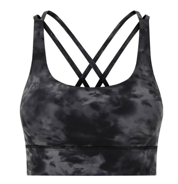 Cross Back Yoga Sports Bra High Strength Running Fitness Sexy Shockproof Upper Support Women Underwears Sport Bra Gym Tank Top Vest Workout  

Rewritten:  
High-support cross-back yoga bra for runn...