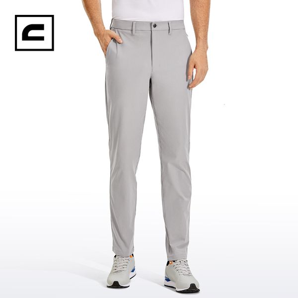 CRZ YOGA Men's All-Day Comfort Golf Pants - 32" Quick Dry Lightweight Work Casual Trousers With Pockets