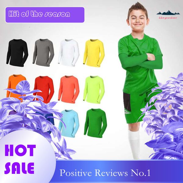 Ddmyoutdoor China Domestic Kids Children Boy Girl Compression Running Long T Shirt Fiess Sport Basketball Football Gym Sportswear Soccer Clo