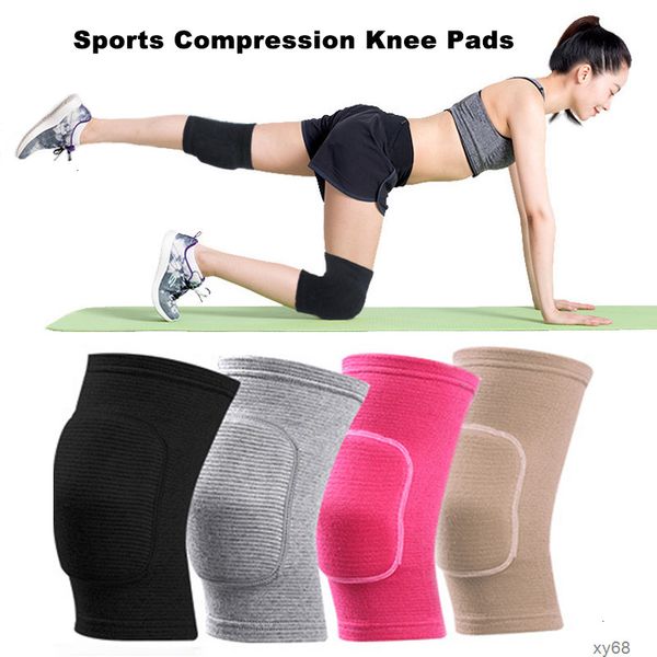 Elastic protective knee pads with thickened sponge for sports, workouts, yoga, and dance support