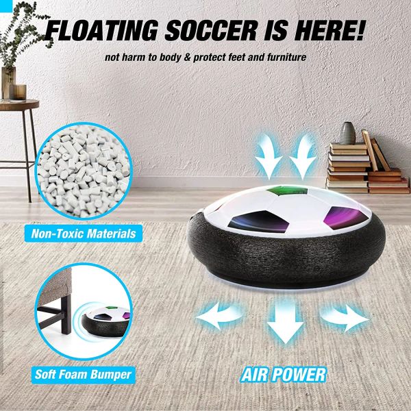 Electric Floating Soccer Ball For Children Hovering Football Toy LED Flashing Soccer Ball Kid Outdoor Indoor Sport Games Toy Boy

LED-lit floating soccer ball for kids, perfect for indoor and outdo...