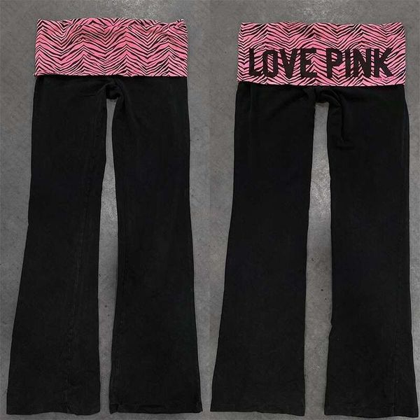 Emo Girls Wavy Slim Haruku Punk Comfortable Aesthetic Y2K Women pants Fashion High Street vintage Yoga Gothic Streetwear
