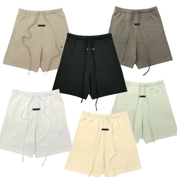 ES Yoga Shorts: Casual, loose-fit reflective summer sports pants for men and women, featuring a trendy glue letter design and crew neck streetwear style