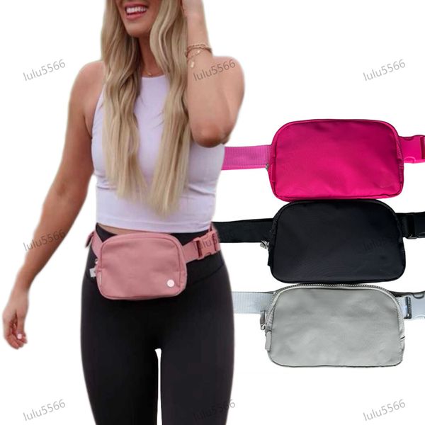 Everywhere Yoga Bag Waist Bag for Men and Women - Nylon Waterproof Crossbody Shoulder Belt Bag with Grid