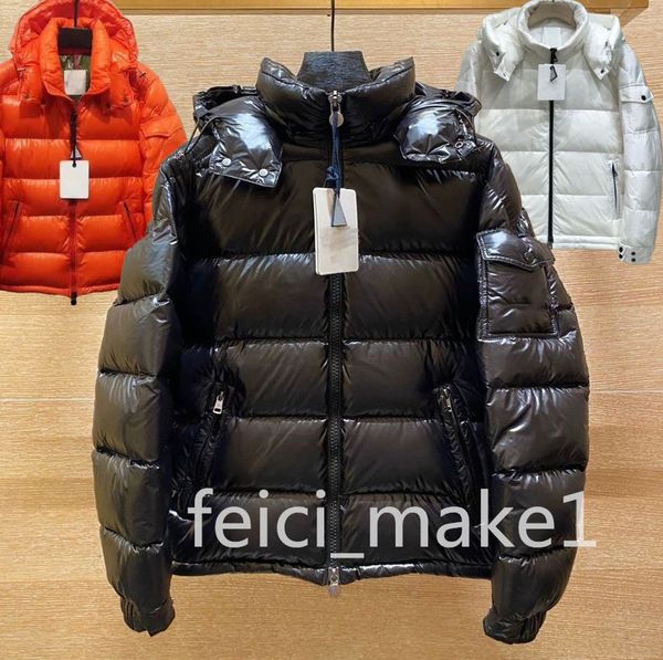 Fashionable men's parka, down-filled winter jacket with hood, stylish puffer coat for women and men in sizes S-5XL