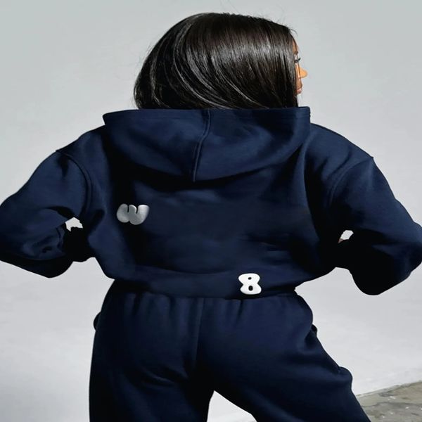 Fashionable streetwear set with trendy English print sweater and pants for Ollo