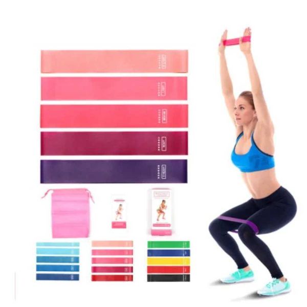 Fitness resistance bands for yoga and hip training, designed for both men and women to enhance squat exercises