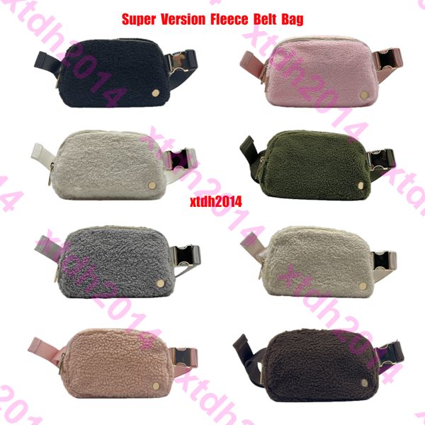 Fleece yoga bag available in various styles, featuring a fleece belt design for outdoor sports, suitable for both women and men during winter, with adjustable elastic straps for gym use